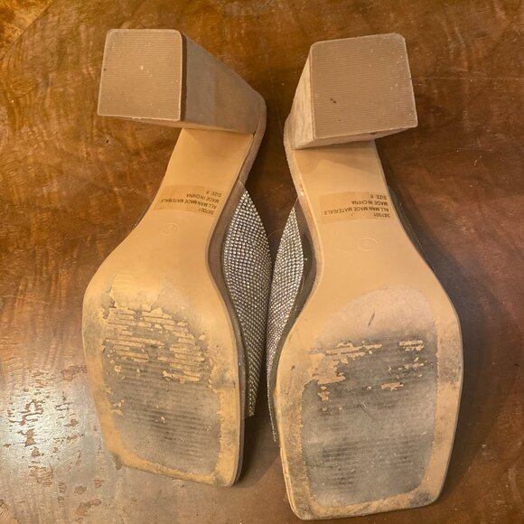 Charlotte Russe Rhinestone Slide Size 8 EUC - Picture 5 of 6